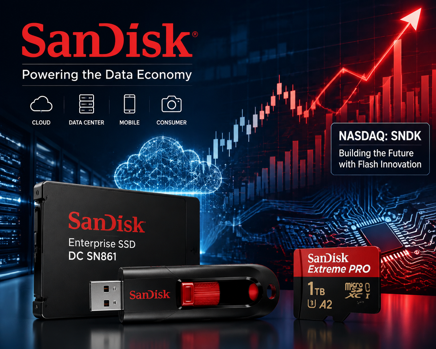 SanDisk Stock Jumps 10% on New AI Memory Breakthrough With Kioxia